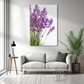 Obraz na płótnie 70x100 - Pola lawendy w pełnym rozkwicie - lawenda, kwiaty