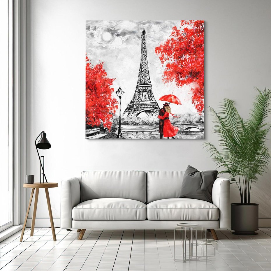 Obraz na płótnie 50x50 - Paryż Wieża - Paryż, Wieża