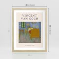 Plakat w ramie 40x50 - Reprodukcja van Gogha - vincent van gogh, reprodukcja - rama drewno