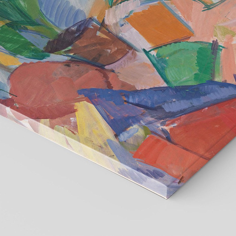 Obraz na płótnie 120x80 - "Martwa natura z pomarańczami w koszyku" Edvard Weie - Reprodukcja - reprodukcja, obraz na płótnie