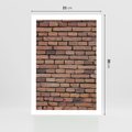 Plakat bez ramy 21x30 - Mur cegieł: industrialny urok - cegły, mur