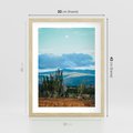 Plakat w ramie 30x40 - Malowniczy Pejzaż - pustynia, pejzaż - rama drewno