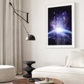 Plakat bez ramy 21x30 - Podróż w kosmiczną przestrzeń - kosmos, ziemia