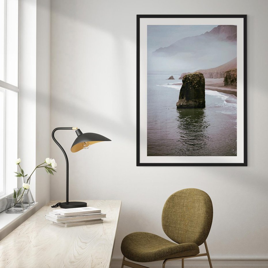 Plakat bez ramy 50x70 - Północna Dzikość: Skaliste Klify nad Morzem - skały, klify