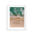 Plakat w ramie 30x40 - Letnie Wakacje na Horyzoncie - plaża, morze - rama biała