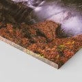 Obraz na płótnie 80x120 - Barwna Harmonia - strumień, las