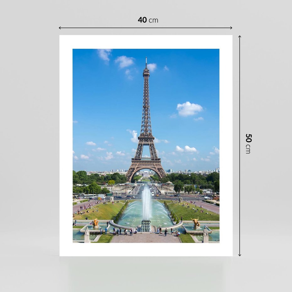 Plakat bez ramy 40x50 - Wieża Eiffla - Eiffla, Paryż