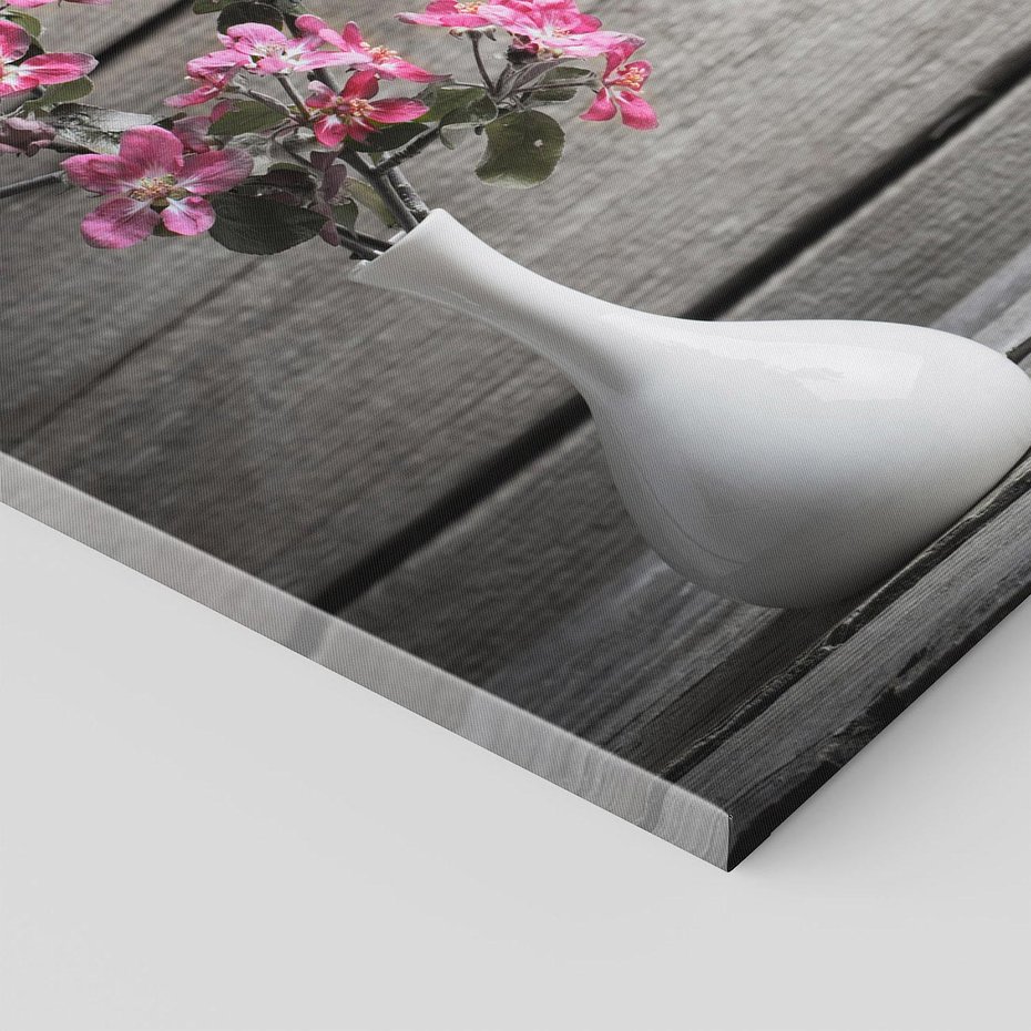 Obraz na płótnie 120x80 - Harmonia w wazonie - kwiaty, wazon