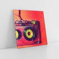 Obraz na płótnie 60x60 - Kaseta - Muzyka Retro - kaseta, muzyka