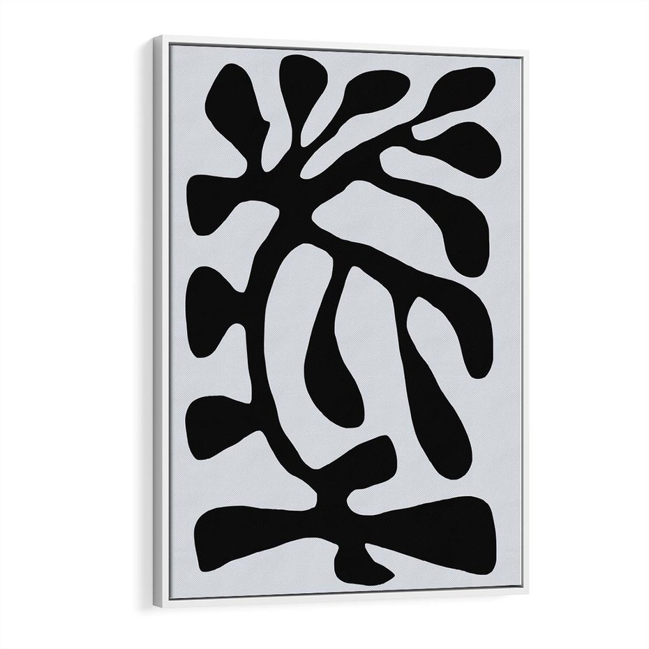 Obraz w ramie 80x120 - Przenikające Refleksje - matisse, sztuka nowoczesna - rama biała