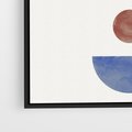 Obraz w ramie 50x70 - Rozplątane Wibracje - nowoczesny plakat, styl midcentury - rama czarna