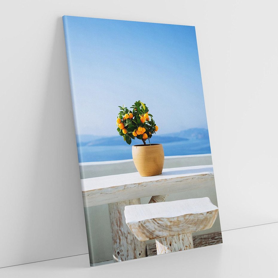 Obraz na płótnie 80x120 - Uroki Santorini - Santorini, Grecja