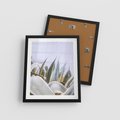 Plakat w ramie 40x50 - Sukulentowe liście - liście, sukulenty - rama czarna