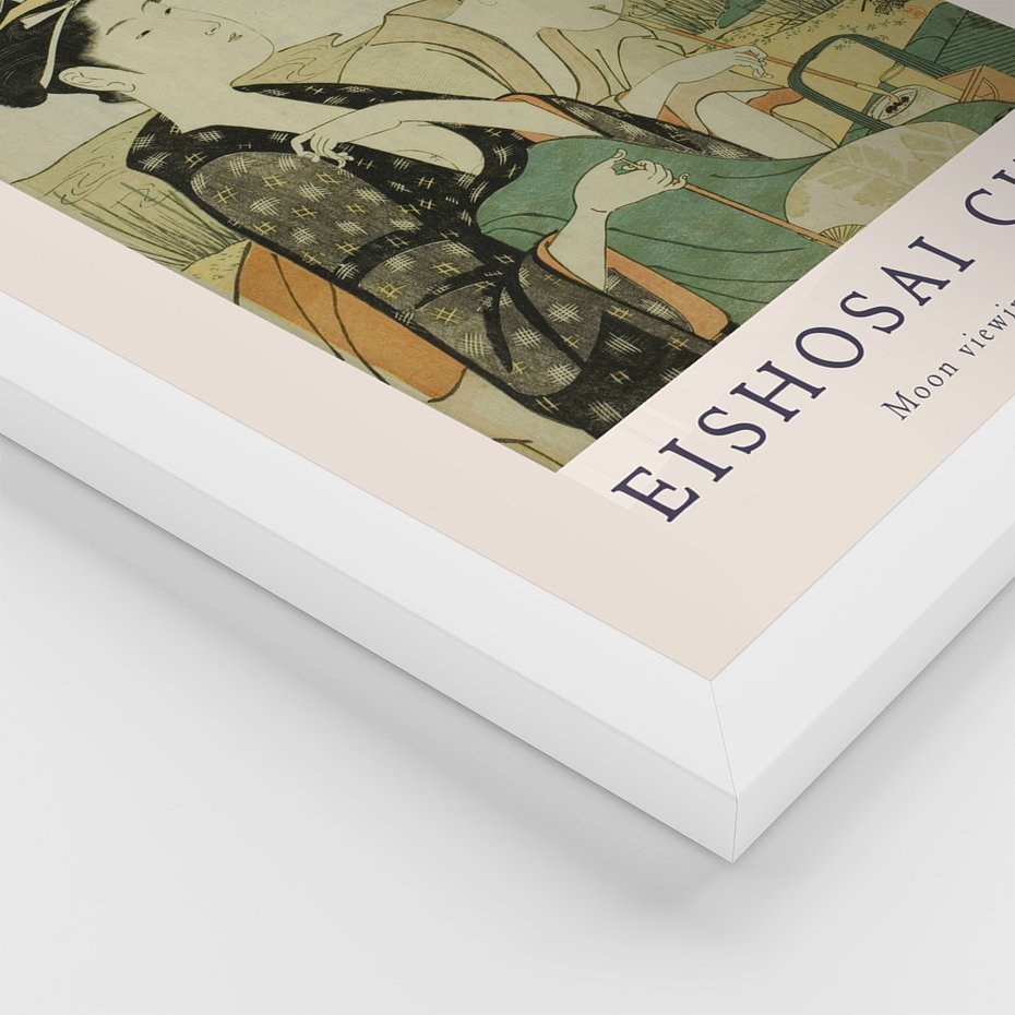 Zestaw obrazy w ramie 50x70 galeria - Japonia, sztuka, Choki, orient - rama biała