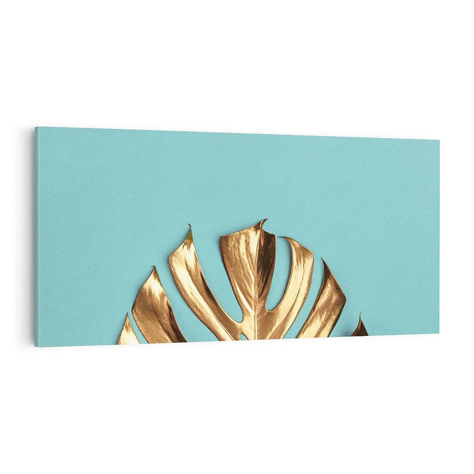 Obraz na płótnie 100x50 - Piękno Natury - złote, liście