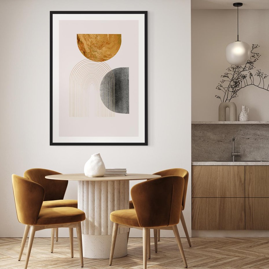 Plakat w ramie 50x70 - Nowoczesna Sztuka Geometrii - nowoczesna sztuka, modern - rama czarna