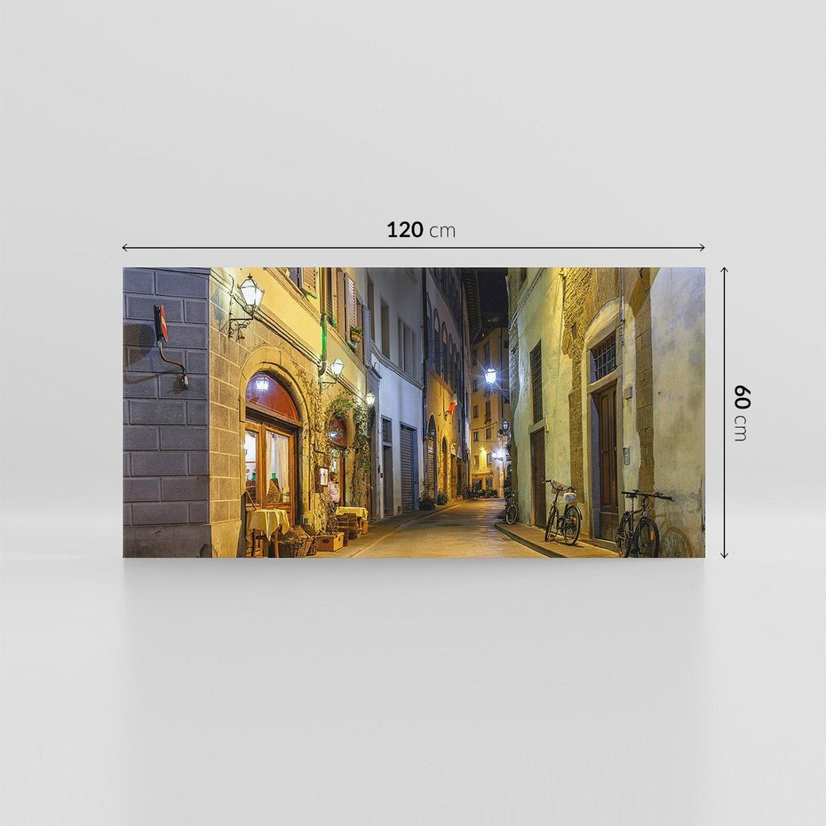 Obraz na płótnie 120x60 - Toskańska uliczka: włoski urok - Włochy, Toskania