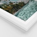 Plakat w ramie 40x50 - Rajskie Wakacje - plaża, palmy - rama biała