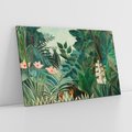 Obraz na płótnie 120x80 - "The Equatorial Jungle " (1909) Henri Rousseau - Reprodukcja - reprodukcja, obraz na płótnie