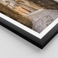 Plakat w ramie 40x50 - Perspektywa Uliczki - uliczka, perspektywa - rama czarna