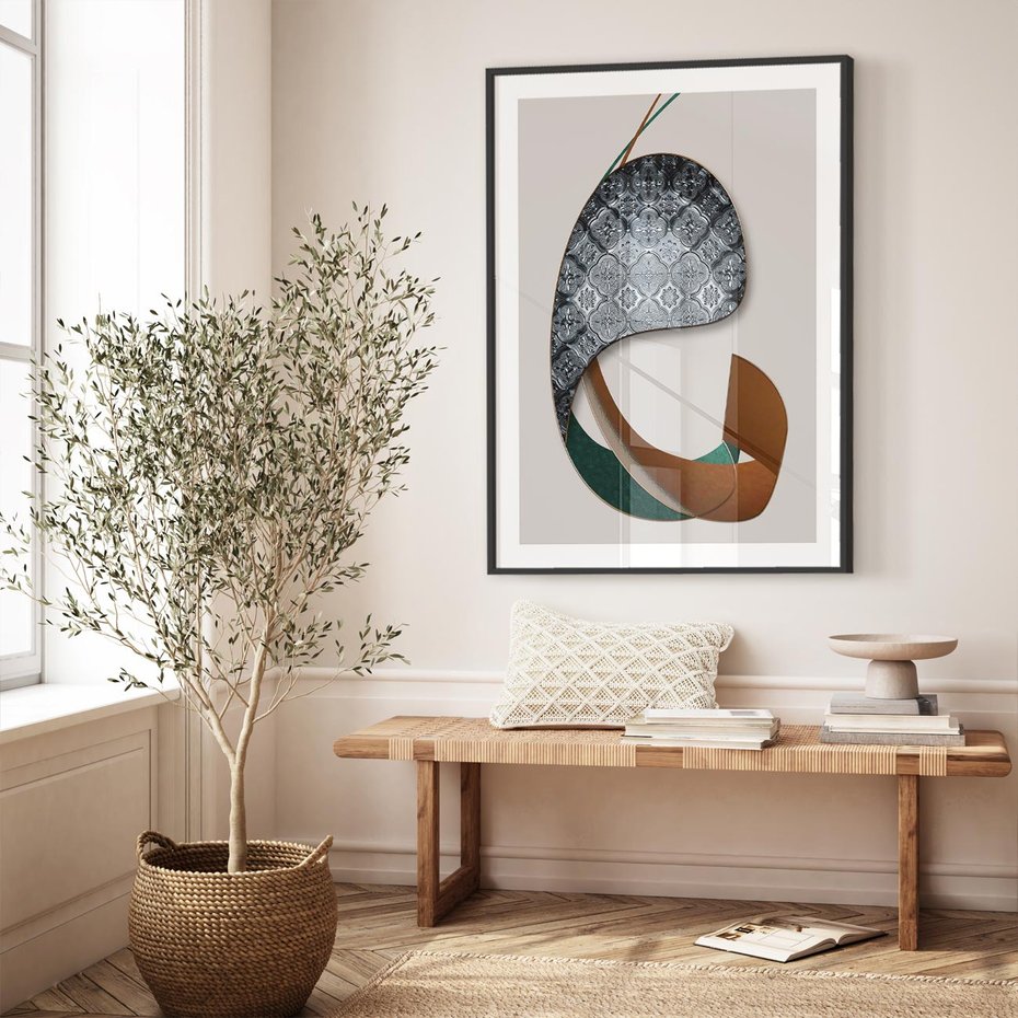 Plakat bez ramy 40x50 - Abstrakcyjne Światy Geometrii - nowoczesny, geometryczny