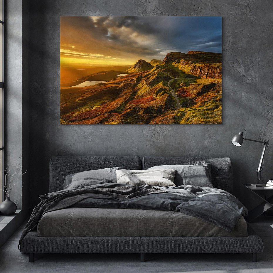 Obraz na płótnie 120x80 - Idylla górskiego krajobrazu - krajobraz, góry