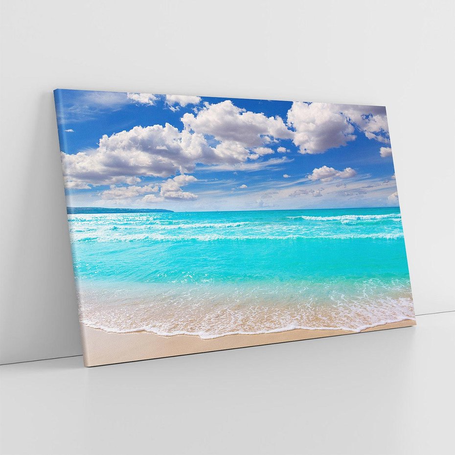 Obraz na płótnie 120x80 - Idylliczna plaża nad morzem - plaża, morze