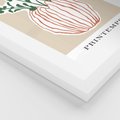Plakat w ramie 40x50 - Boho Refleksje Natury - gałązki w wazonie, typografia - rama biała