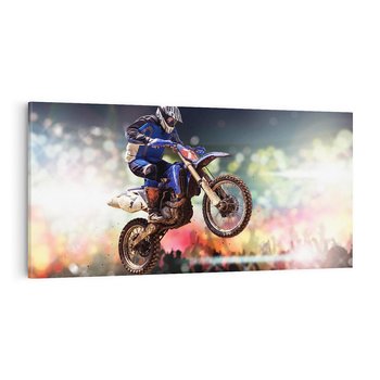 Obraz na płótnie 120x60 - Adrenalina na motocyklu cross - motocykl, cross