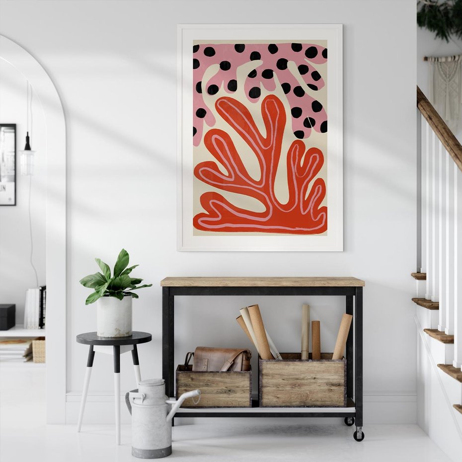 Plakat bez ramy 21x30 - Księga Pastelowych Impulsów - abstrakcyjny obraz, plakat