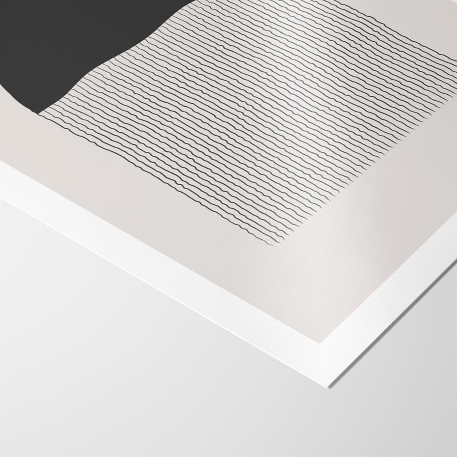 Plakat bez ramy 40x50 - Wewnętrzne Widzenia - abstrakcyjna kompozycja, półkole