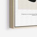 Obraz w ramie 70x100 - Prostota w kształcie - abstrakcja, maźnięcie farbą - rama drewno