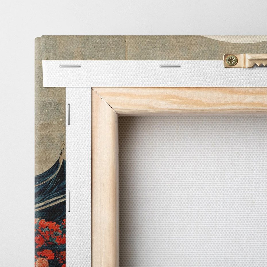 Obraz na płótnie 70x50 - Requiem dla marzeń - sztuka japońska, fale oceanu