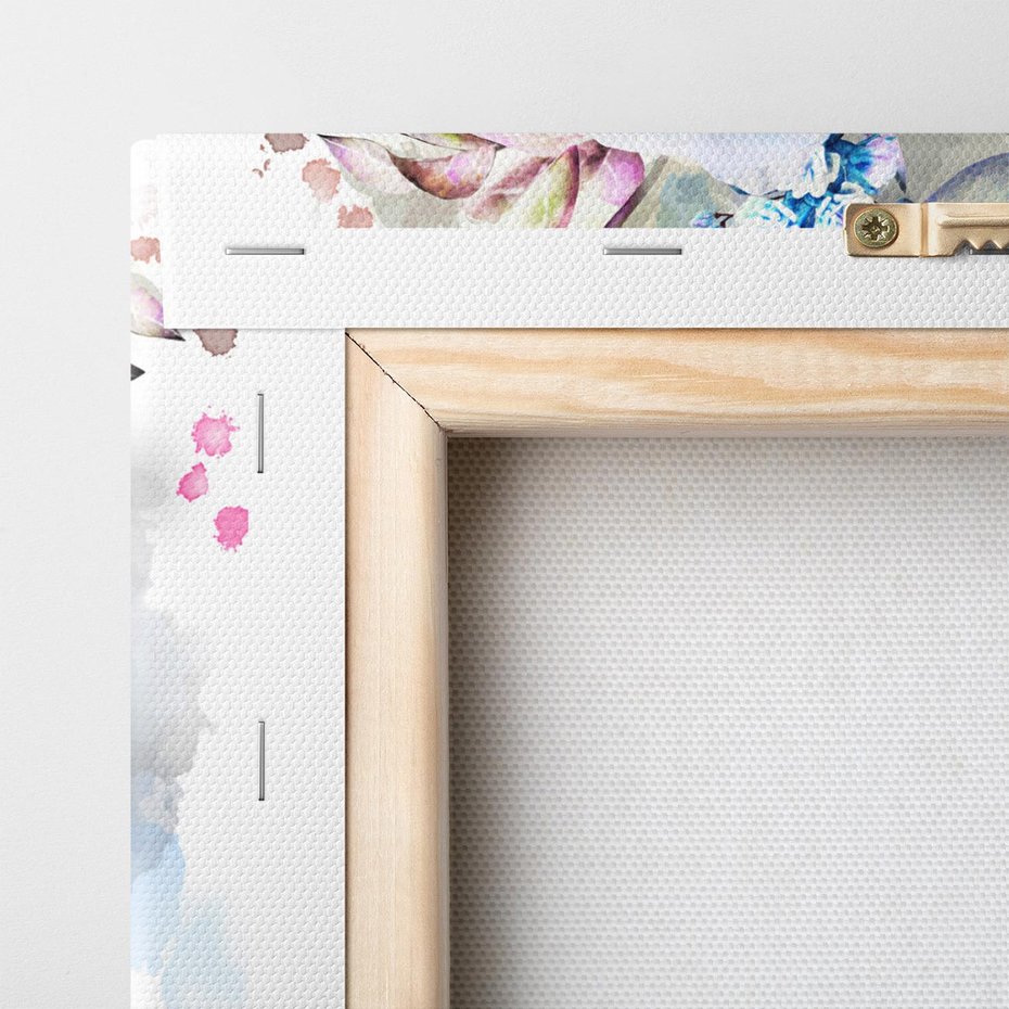 Obraz na płótnie 50x50 - Kolorowa Ekspresja - kwiaty, graficzne