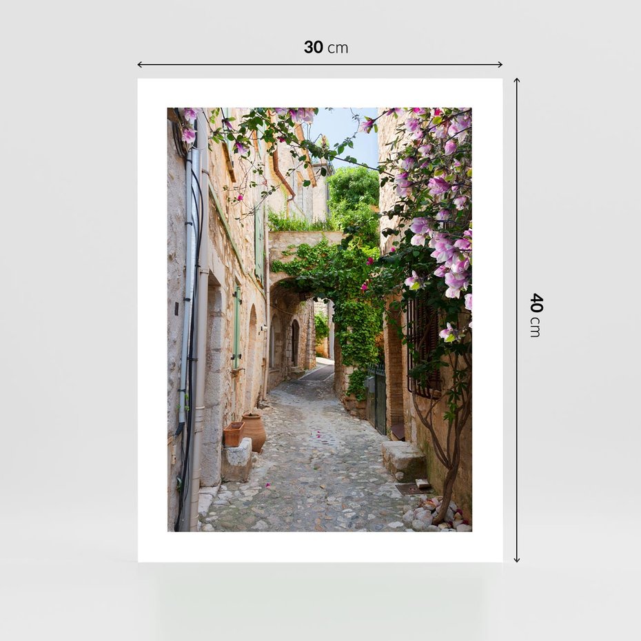 Plakat bez ramy 30x40 - Ścieżka W Nieskończoność - uliczka, perspektywa