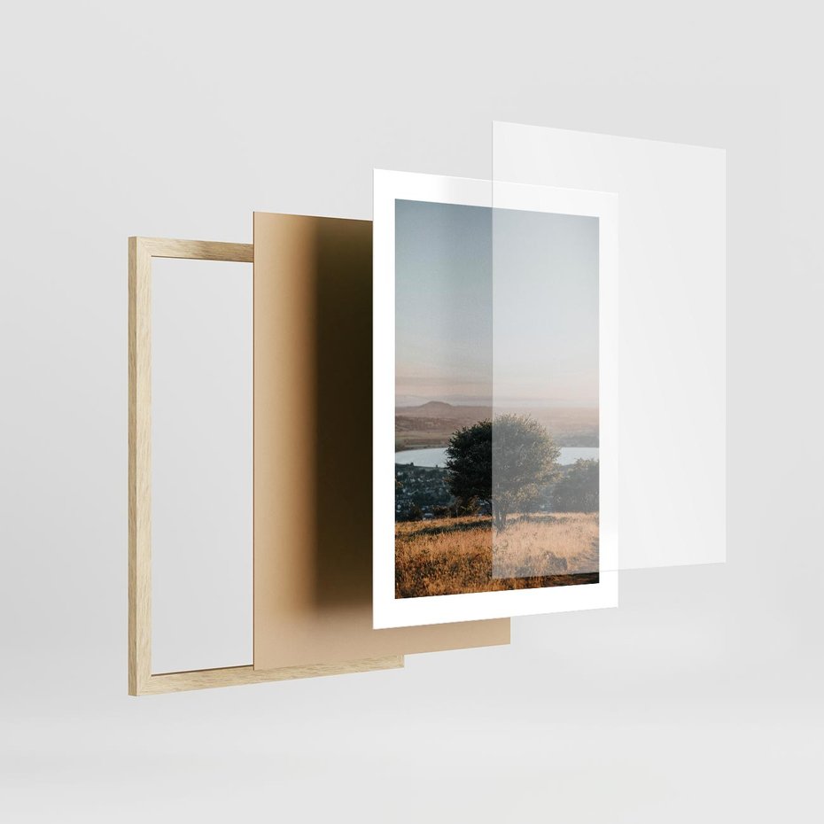 Plakat w ramie 30x40 - Siła Natury - drzewo, pejzaż - rama drewno