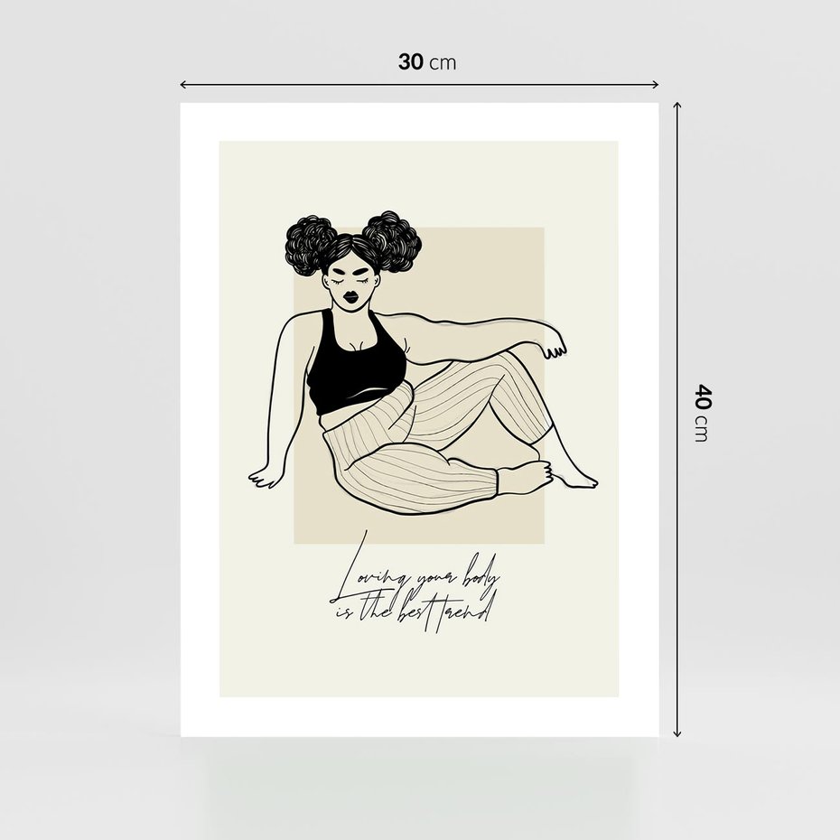 Plakat bez ramy 30x40 - Kobieca Moc - nowoczesna sztuka kobieca, plakat