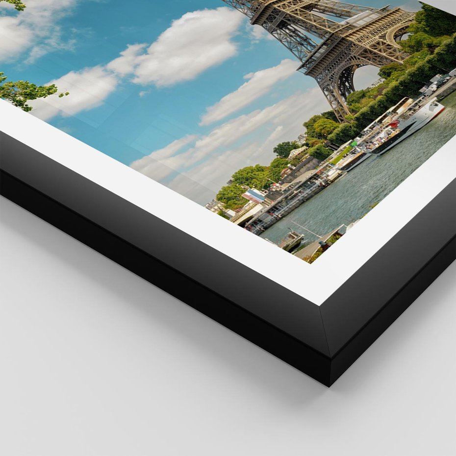 Plakat w ramie 40x50 - Paryż Eiffla - Paryż, Eiffla - rama czarna