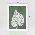 Plakat bez ramy 30x40 - Migotliwe Wnętrze Zieleni - zielony plakat, roślinne motywy