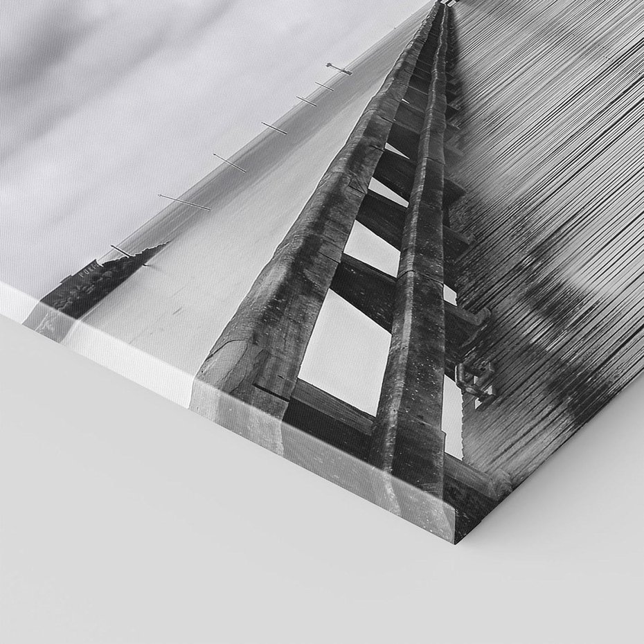 Obraz na płótnie 70x50 - Romantyczny pomost z latarnią - pomost, latarnia