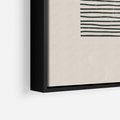 Obraz w ramie 70x100 - Przenikająca Kreatywność - nowoczesna sztuka, minimalizm - rama czarna