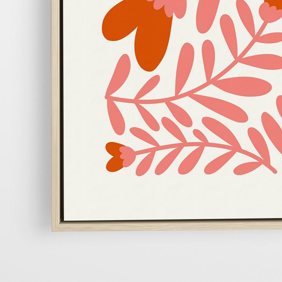 Obraz w ramie 70x100 - Taniec komplementarnych barw - kwiaty, pastelowe kolory - rama drewno