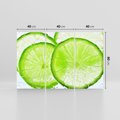 Obraz na płótnie 120x80 - Soczyste limonki - limonki, owoce
