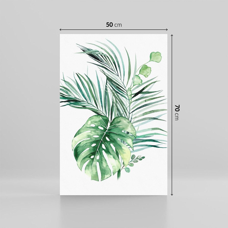 Obraz na płótnie 50x70 - Przyjemność Złotej Natury - złote, liście