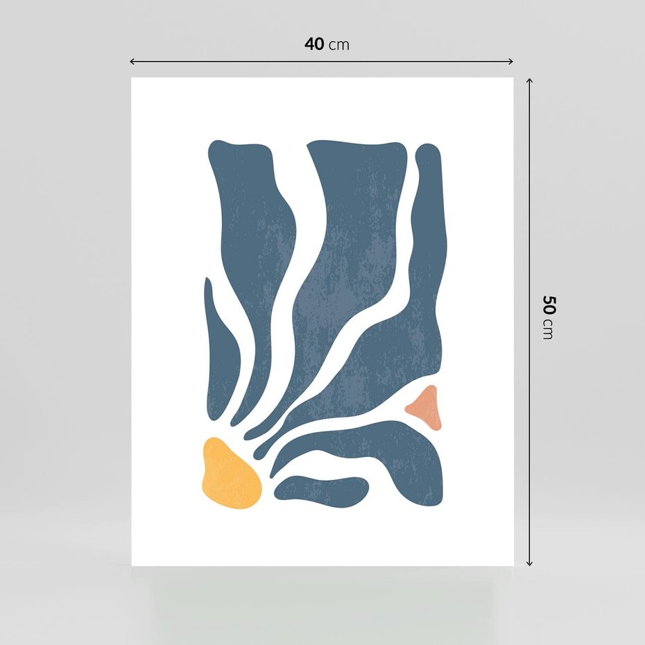 Plakat bez ramy 40x50 - Szkice Kwiatowych Promieni - nowoczesna kwiatowa grafika, styl retro