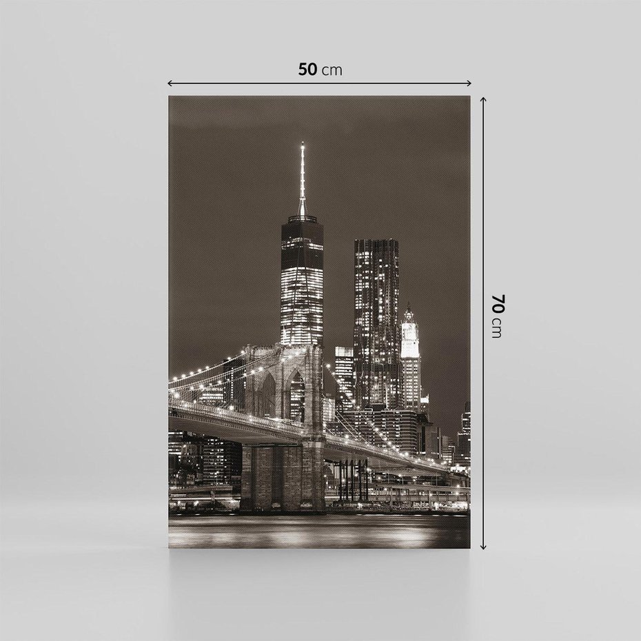 Obraz na płótnie 50x70 - Magia miasta nocą - miasto, noc