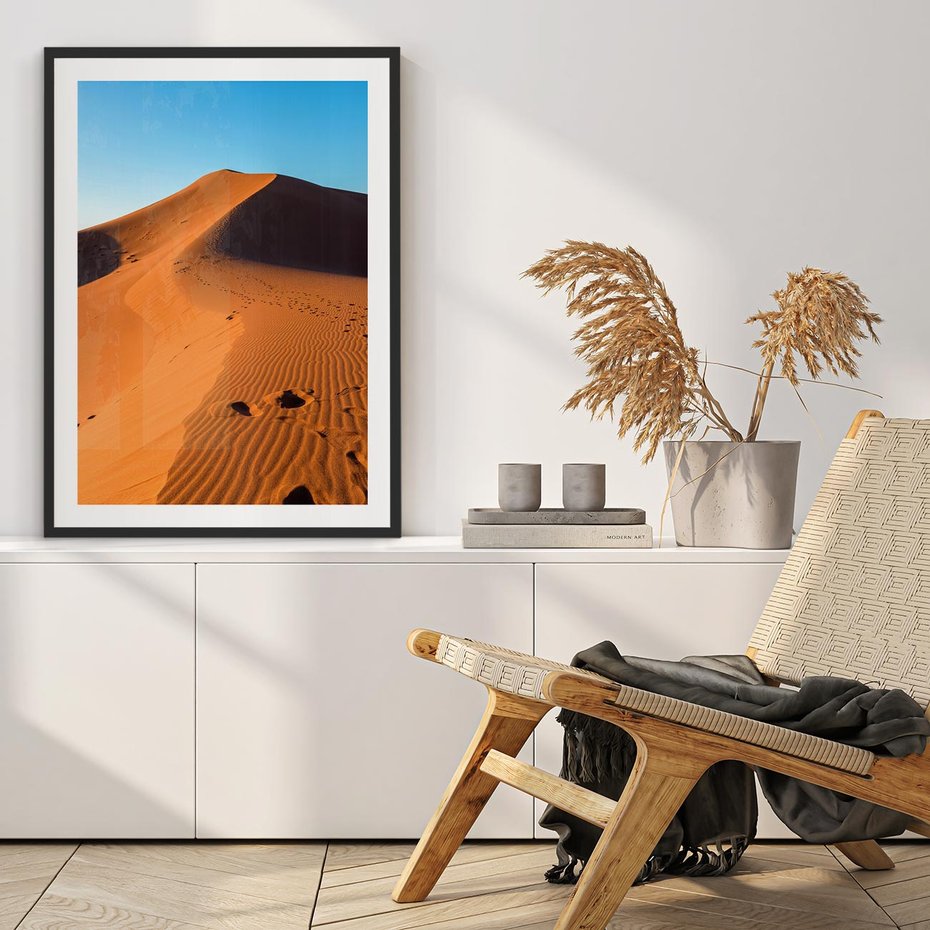 Plakat bez ramy 30x40 - Piasek pustyni wędruje - pustynia, piasek