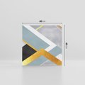 Obraz na płótnie 60x60 - Geometryczne Elementy - geometryczne kształty, elementy złota