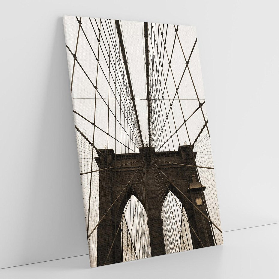 Obraz na płótnie 50x70 - Most z linami pod niebem - USA - most, liny