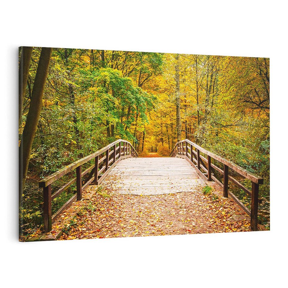 Obraz na płótnie 120x80 - Spacer Ścieżką w Las - ścieżka, spacer